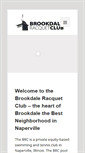 Mobile Screenshot of brookdaleracquetclub.com