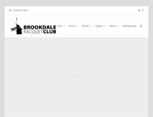 Tablet Screenshot of brookdaleracquetclub.com